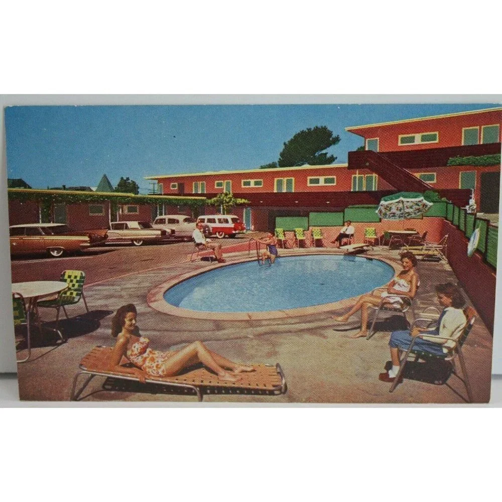 Postcard Hillcrest Motel Oakland California Vintage